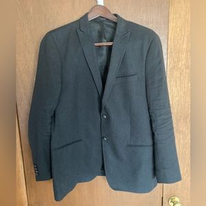 John Varvatos Cotton Linen Black Jacket